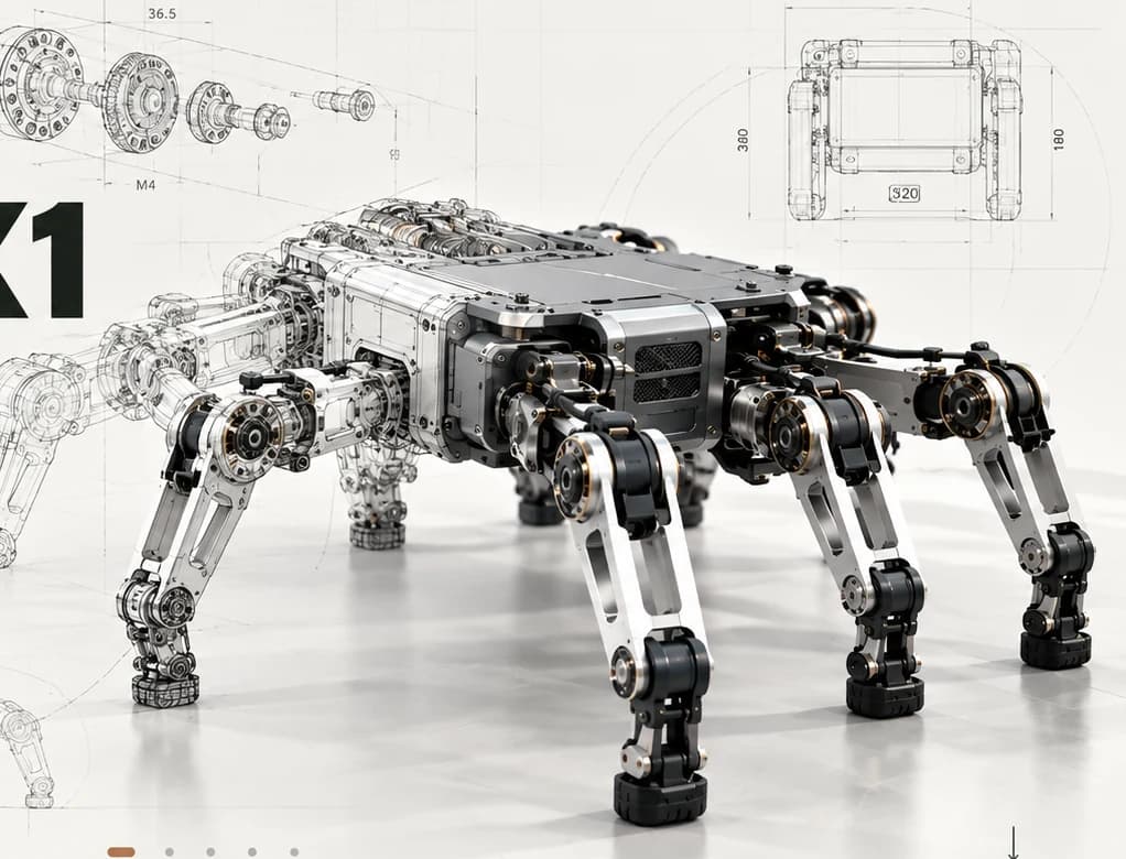 HEXA X1 六足机器人与工程图视觉