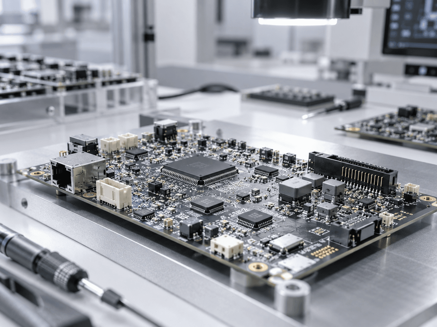 PCB 电路板微距概念图